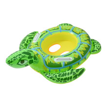 Baby Turtle Ride Swimming Ring, Inflatable Pool Float for Toddlers