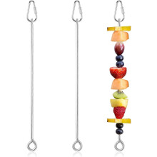 spiedini per frutta per pappagalli, spiedini per verdure per uccelli in acciaio inossidabile con gancio, porta