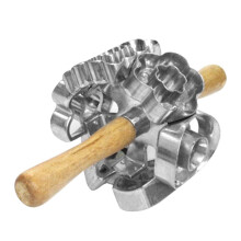 Stainless Steel Donut Cutter - Revolving Dough Roller for Bakeries, Home Baking