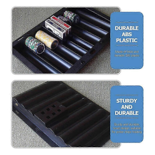 Poker Chip Tray Table Chips Tray Poker Chip Holder Plastic Table Chip Tray-Good 2