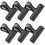 6 Pack Black Stainless Steel Chip Clips for Secure Snack Bag Sealing, RustResistant 3 Inch 1