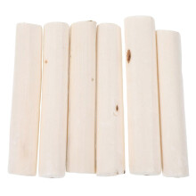 Wooden Parrot Chewing Toy Bird Foraging Toy 6Pcs Durable Chewing Sticks