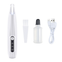 Cordless Dog Paw Trimmer with LED Light, Low Noise Waterproof Pet Hair Shaver