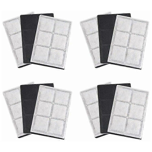 Pack of 12 Compatible with Drinkwell Replacement Filter Cartridges  Original, Platinum 2
