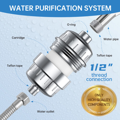 Hard Water Shower Filter, Showerhead Filter, Pure Shower 1