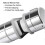 Replaceable Hand Shower Holder Adjustable Diameter 18-25Mm Shower Head Holder Abs Chrome 3
