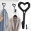 4x Cast Iron Heart Hooks Heart-shaped Hook Retro Iron Hooks 3
