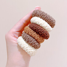 Knitted Hair Ties Set for Girls and Women, Soft Elastic Bands with Secure NonSlip Hold, 12 Pcs
