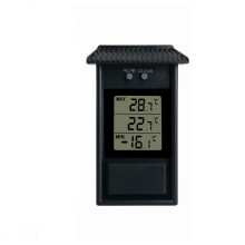 Elektronisches Thermometer für den Außenbereich Black