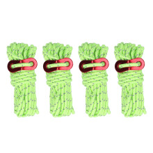 4mm Reflective Tent Rope 4m 4 Pack High Strength Green for Camping