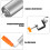 Edelstahl-Roller 360-Drehung Back- und Pizzaschneider Silber 11