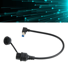 USB Typ B 3.0 Female auf Male Verlängerungskabel Wasserdicht 0,3 m