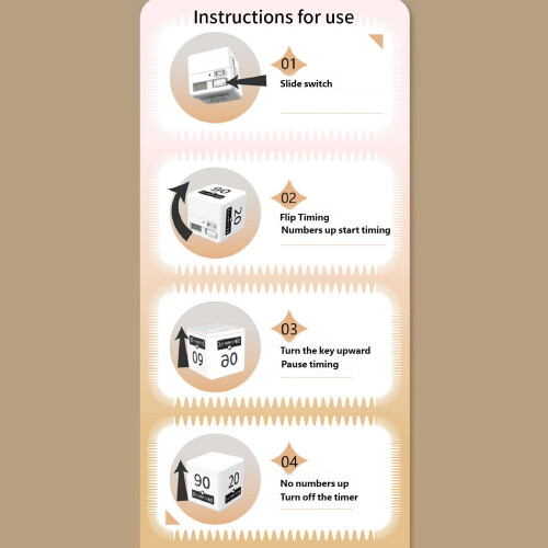 Flipping Cubes Countdowns Timer Countdowns Reminder for Cooking 1