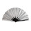 Large 10 Inch Silver Backing Kung Fu Fan For-Silver 1