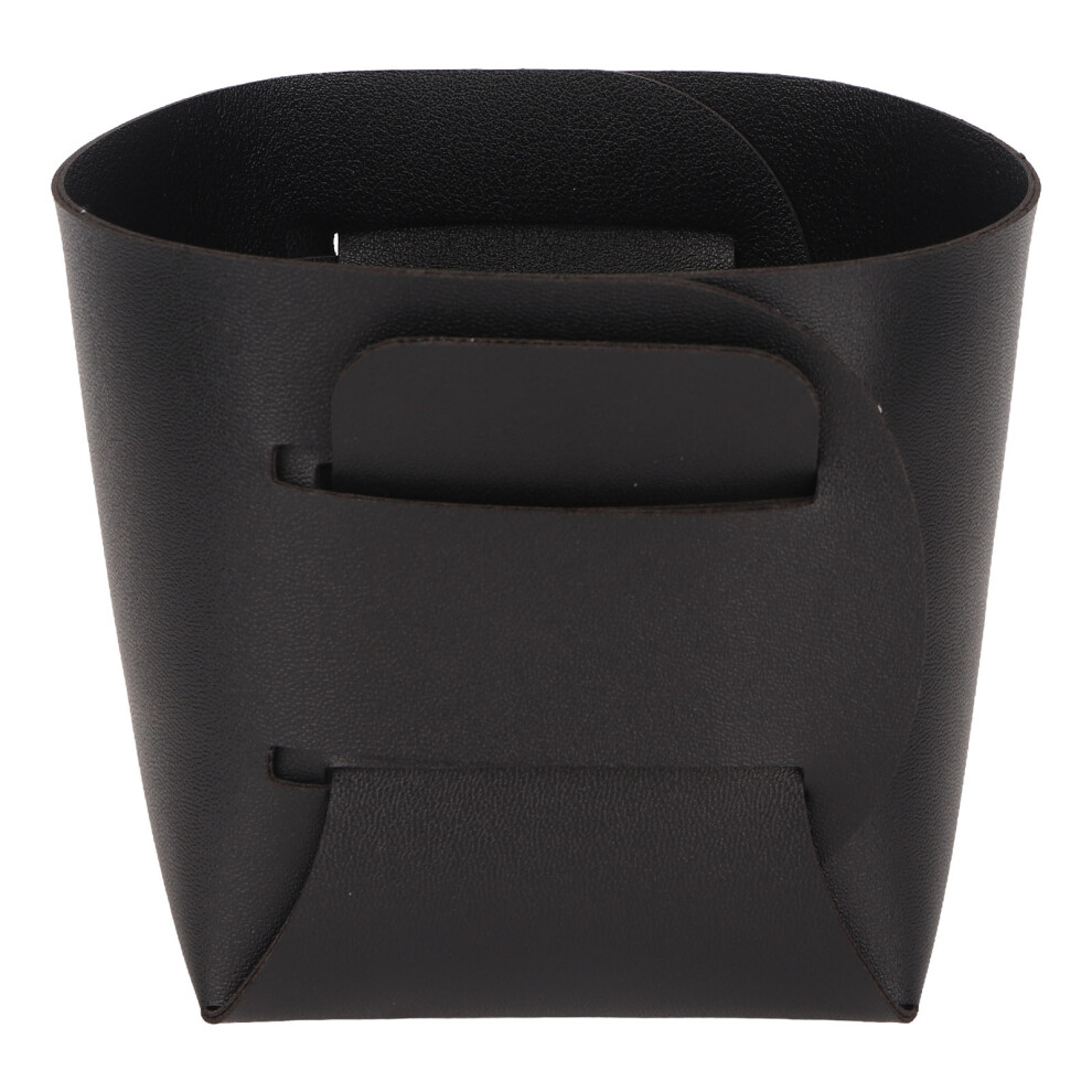 Black Durable Pu Nail Brush Holder | Practical & Wearable Organizer