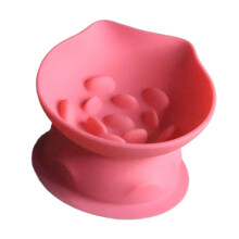 Plat antidérapant à gamelle pour ingestion lente pour-Rose L