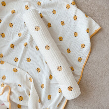 Cuscino cilindrico per bebé 65x10 cm, cotone morbido, multiuso per neonato