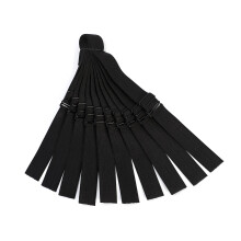 Adjustable Wig Bands Black 10pcs Elastic Straps for Secure Comfortable Fit with Buckle