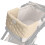 Breathable Lined Dog Strollers Cushon Comfortable Pad-Beige1 1
