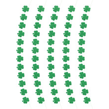 Glittering Shamrock Bunting Patricks Day Decoration Ceiling-1 5