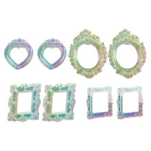 8PCS Mehrzweck-Barock-Miniatur-Fotorahmen für die-Überzug