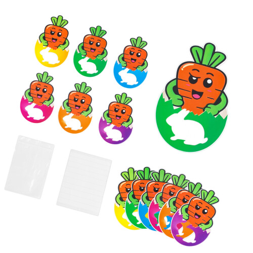 Whimsical Carrot Easter Card And Goodie Holders Party Accessory