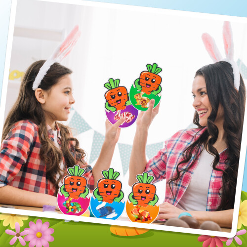 Whimsical Carrot Easter Card And Goodie Holders Party Accessory 1