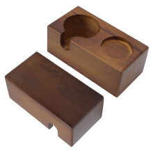 Wooden Coffee Tamper Stand Holder, Beech, 178x94x72mm Brown