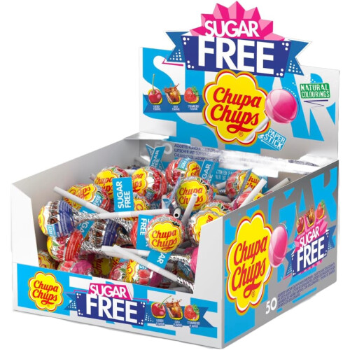 Chupa Chups Chupa Chups Cherry Sweets - Lollies 12g (Pack 50)