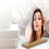 Acrylic Portable Makeup Mirror with Wooden Base, Irregular Design 8