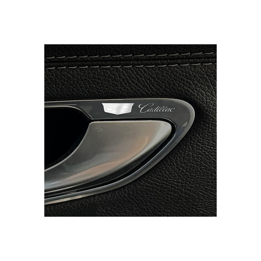 (Cadillac) 10Pcs/Set Metal Car Emblem Stickers, Electroplated Finish (5X1cm) 4069369447877