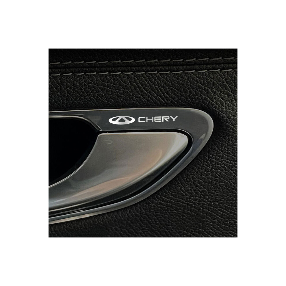 (Chery) 10Pcs/Set Metal Car Emblem Stickers, Electroplated Finish (5X1cm) 4069369448065