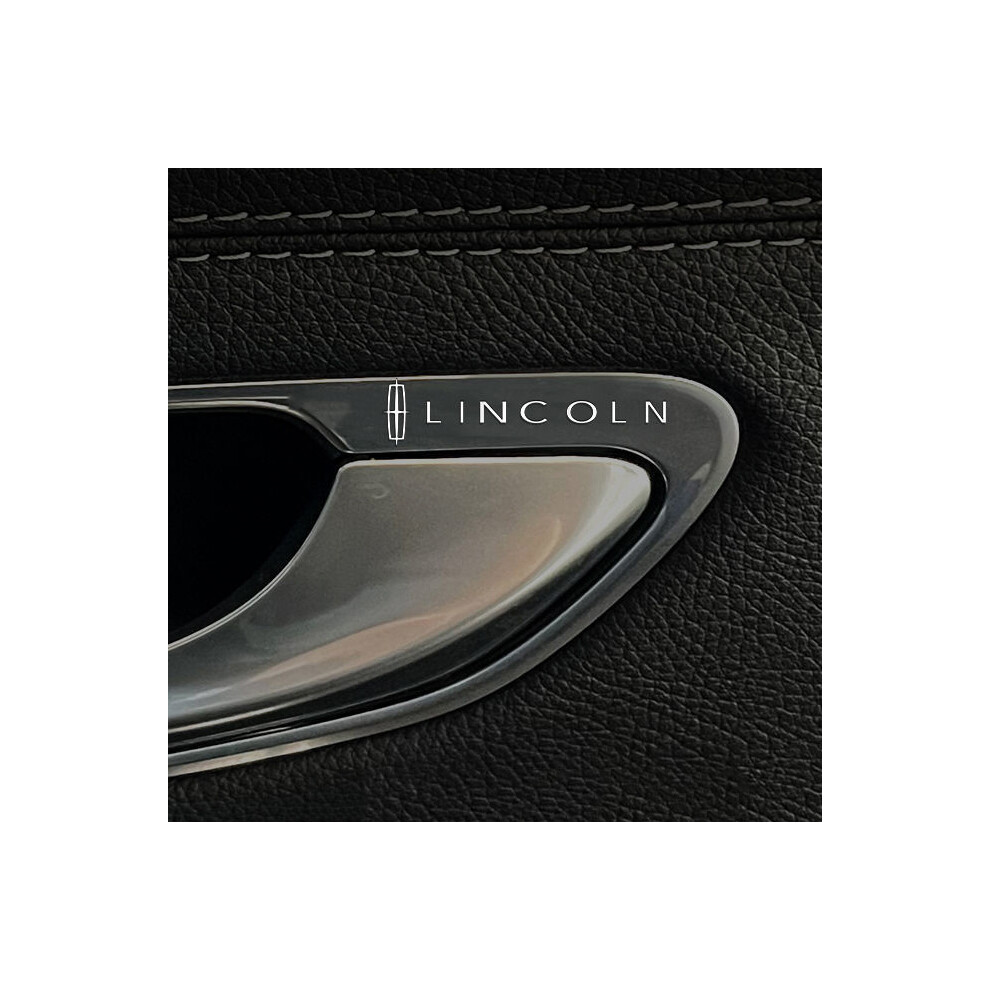 (Lincoln) 10Pcs/Set Metal Car Emblem Stickers, Electroplated Finish (5X1cm) 4069369447891