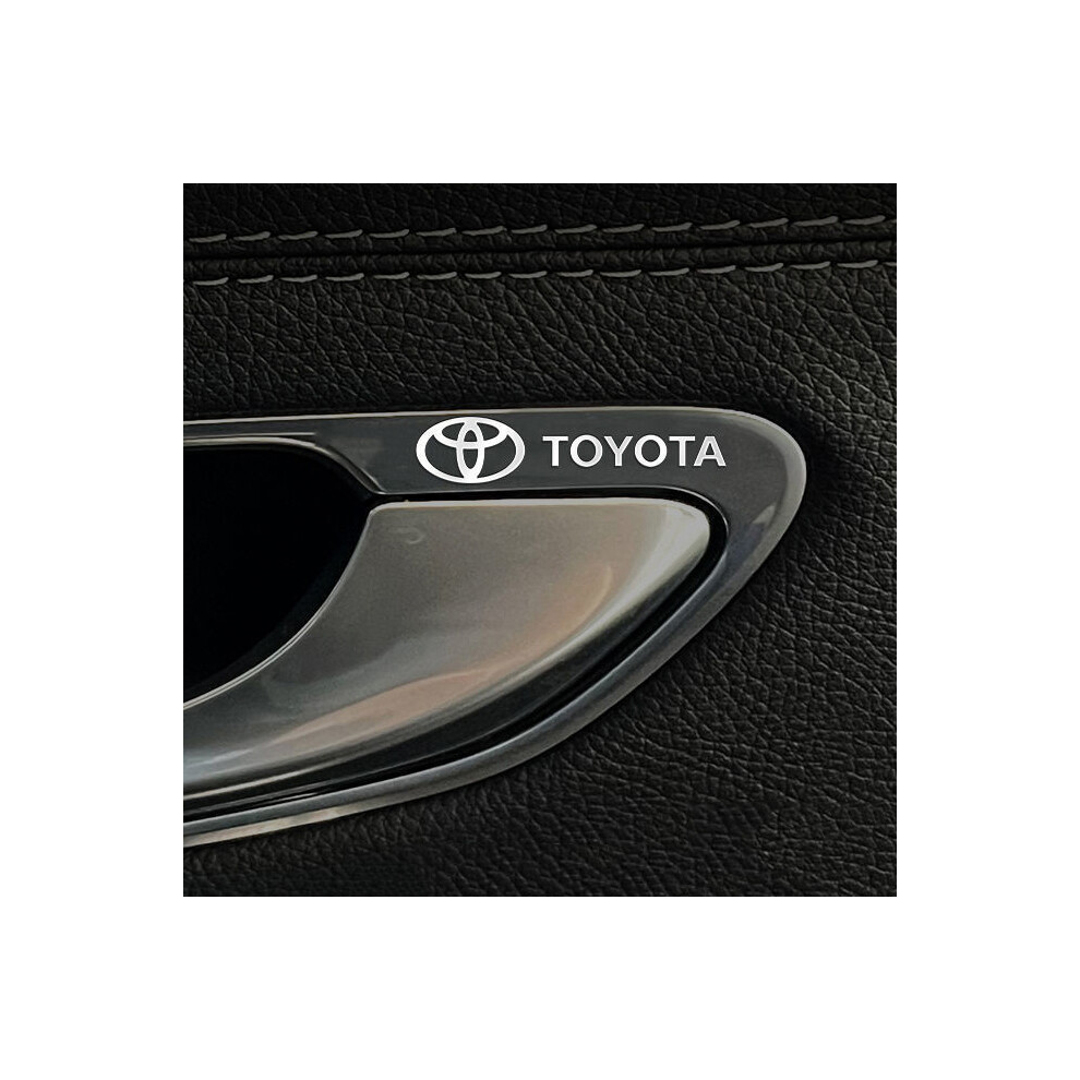 (Toyota) 10Pcs/Set Metal Car Emblem Stickers, Electroplated Finish (5X1cm) 4069369447815