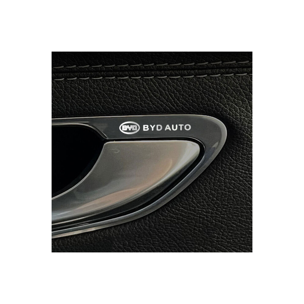 (Byd) 10Pcs/Set Metal Car Emblem Stickers, Electroplated Finish (5X1cm) 4069369448058