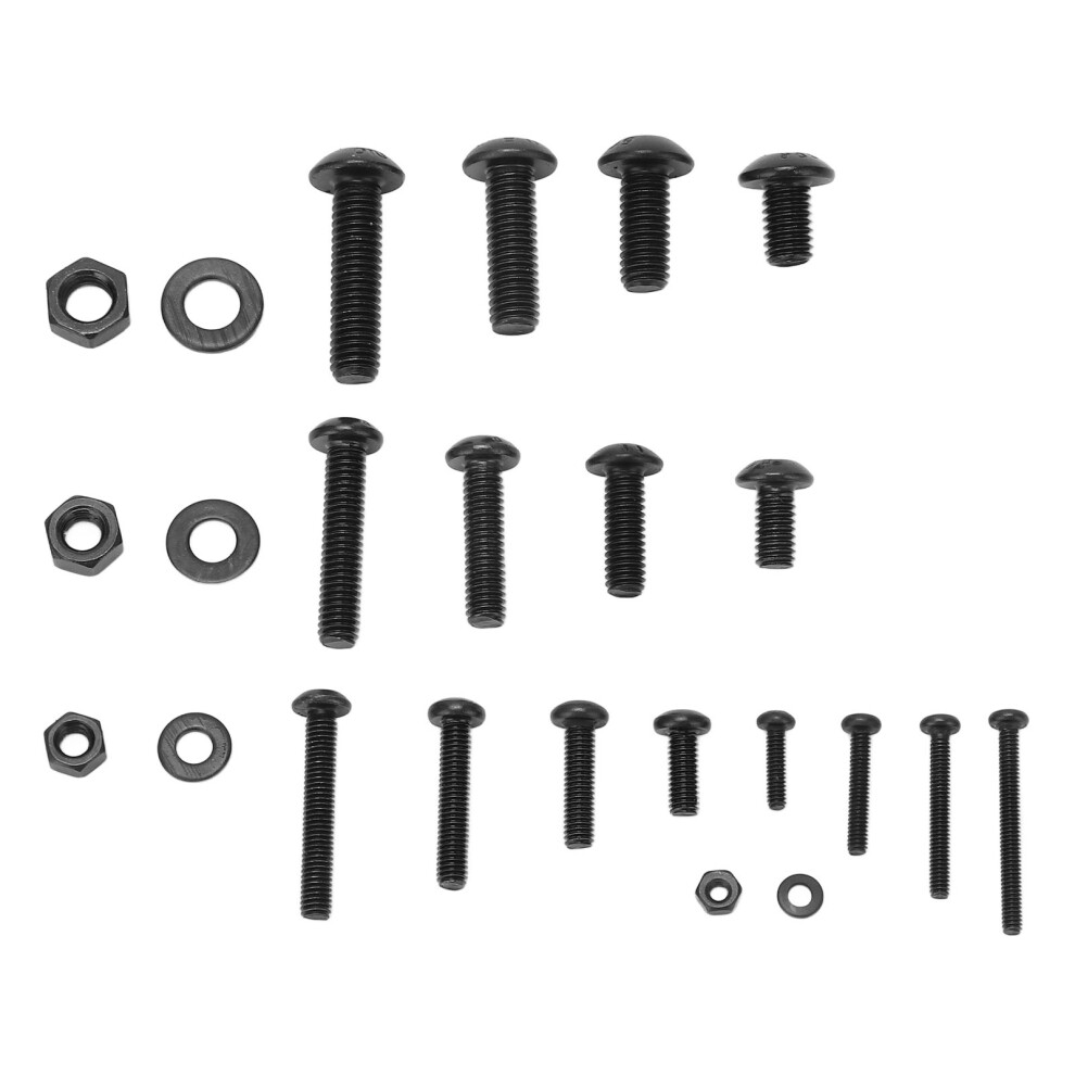 Comprehensive 1220Pcs Screw Nut Washer Kit Carbon Steel M2-M5 Hex Socket Set 4911390079803