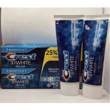 Crest 3D White Advanced Glamorous White Toothpaste, 75ml Twin Pack