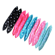 30pcs Heatless Hair Curlers No Heat Sponge Rollers for Overnight Styling Black Rosy Green