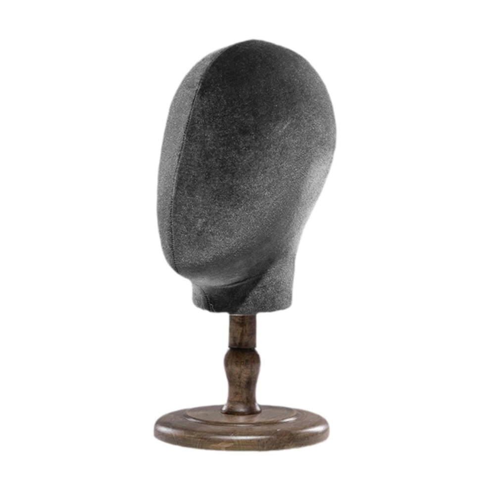 Unisex Brown Wig Display Mannequin Head With Stable Nonslip Base For Styling And Accessories