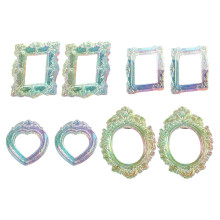 8pcs Customizable Baroquely Picture Frame Figurine for-plating