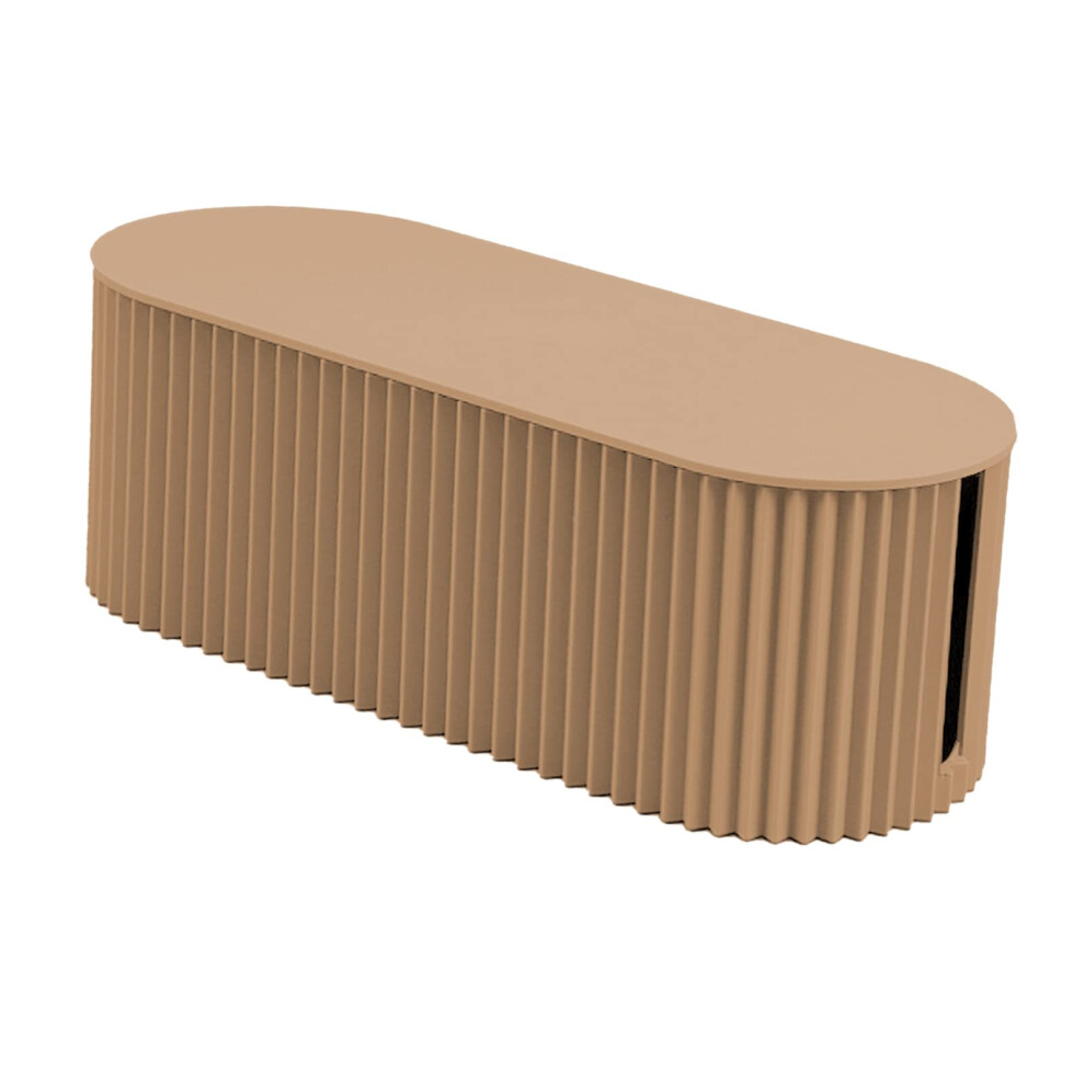 Cable Organizer Box With Cover For Home Office, Dustproof Cord Management 30X13x11cm Khaki 9455672866149