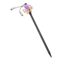 Chinese Hair Stick with Tassel, Ancient Floral Hairpin for Bun Styling and Elegant Secure Hold
