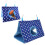 Bird Hanging Tent for Parrots Triangular Nest with Hooks, Blue Star 15