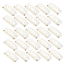 Wig Clips 60pcs Brown U Shape Snap Hair Extension Clips for Weaving with Gentle Hair Protection