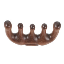 Wooden Wide Tooth Comb for Curly Hair with Scalp Massage, Natural Sandalwood Detangling Brush