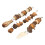Bird Bite Toy Set Nutty Vine Ball Cuttlebone Hanging Parrot Chewing String 3