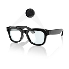 Smart Camera Glasses HD 1080P with 5MP UltraWide Lens, Bluetooth 5.3, Blue Light Blocking, WiFi