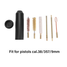 Reinigungsset für Pistolen 38/357/9mm mit Messingstange und Bürstenwerkzeugen