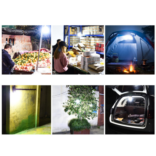 Solar LED Kugellampe Outdoor Camping Notlicht USB