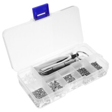 Eyeglass Kit with Screws and Nose Pads, Mini Glasses Screwdriver Set for Sunglasses